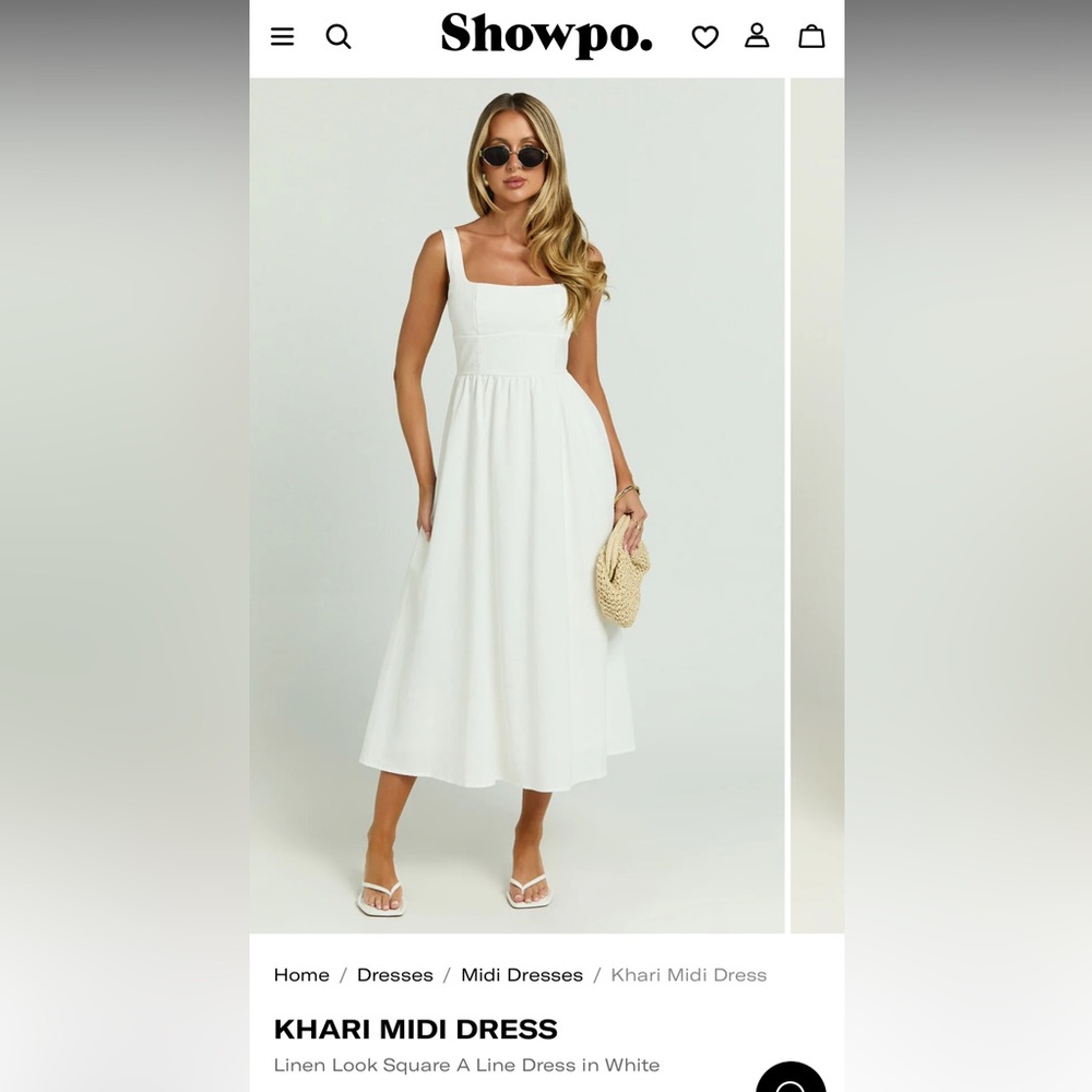 Showpo Elegant White Midi Dress